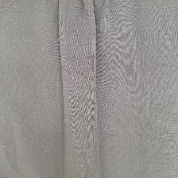 Simply Vera Wang 3 Tier Ruffle Tunic SzL Chiffon Like Black Pullover Sleeveless - Picture 8 of 12